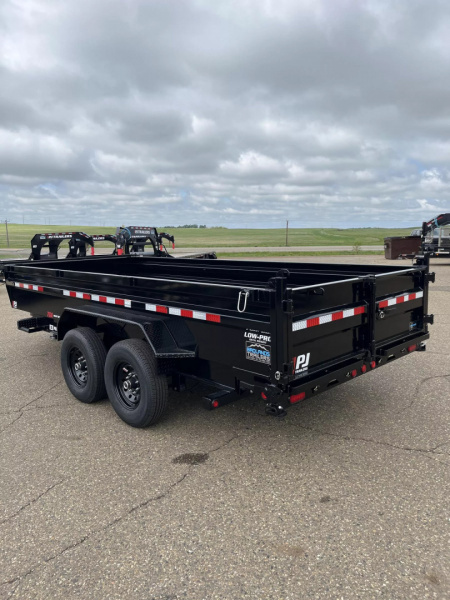 New 2026 PJ Trailers 83" x 16' DL Dump Trailer With Hydraulic Jack
