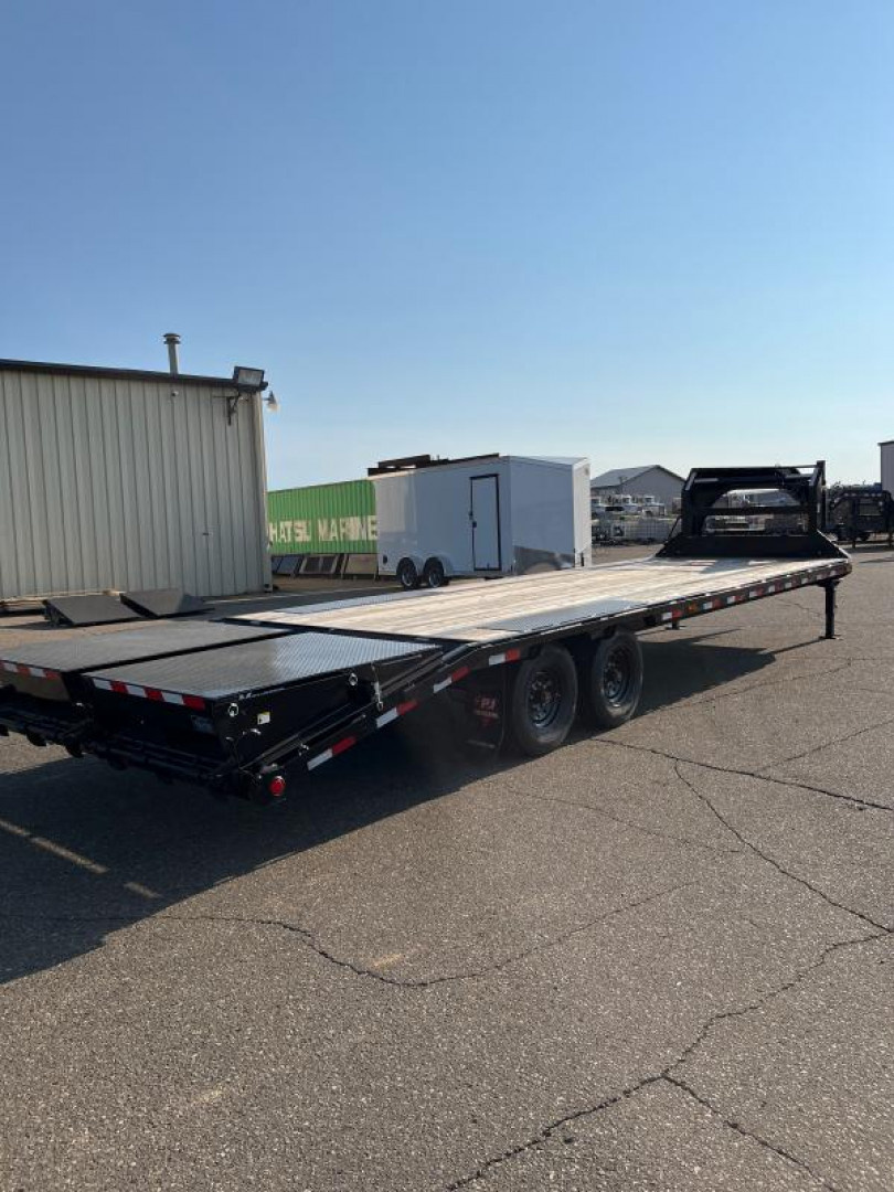 New 2024 PJ Trailers LX 28' Flatbed Trailer 8K Axles