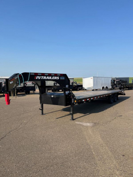 New 2024 PJ Trailers LX 28' Flatbed Trailer 8K Axles