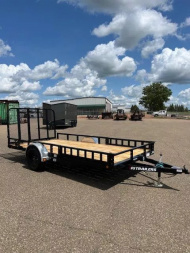 New 2026 PJ Trailers 83" x 14' 83" Single Axle Channel Utility (U8) Utility Trailer