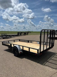 New 2026 PJ Trailers 83" x 14' 83" Single Axle Channel Utility (U8) Utility Trailer