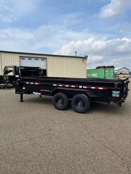 New 2026 PJ 83" x 16' DL Gooseneck Dump Trailer Hydraulic Jacks