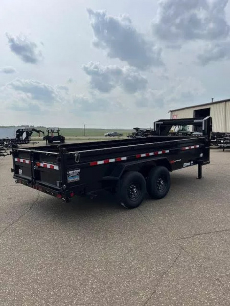 New 2026 PJ 83" x 16' DL Gooseneck Dump Trailer Hydraulic Jacks