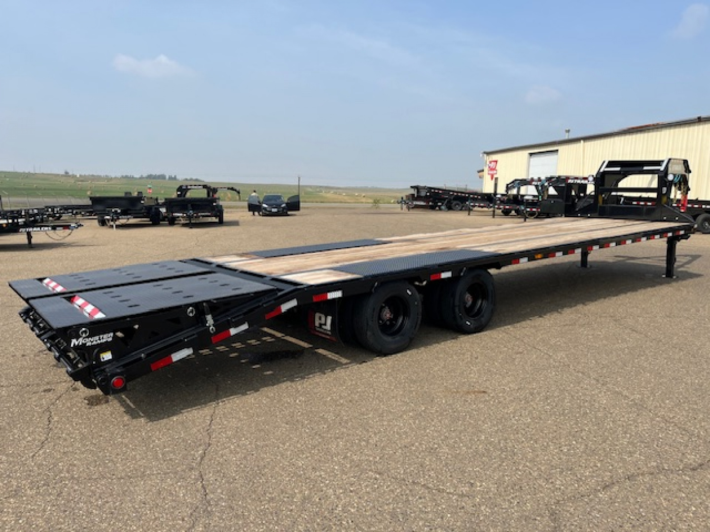New 2026 PJ Trailers 102" x 32' LD Flatbed Trailer