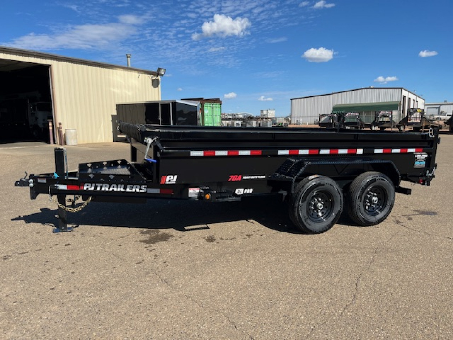 New 2026 PJ Trailers 83" x 14' Dump Trailer with Hydraulic Jack