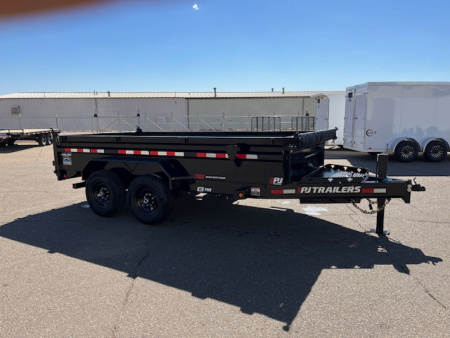 New 2026 PJ Trailers 83" x 14' Dump Trailer with Hydraulic Jack