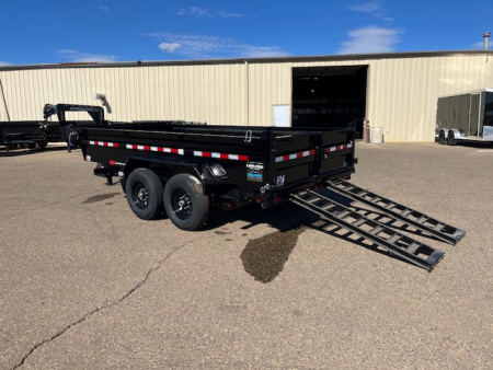 New 2026 PJ Trailers 83" x 14' Dump Trailer with Hydraulic Jack