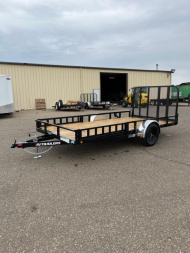 New 2025 PJ Trailers 83  x 14' 83  Single Axle Channel Utility (U8) Utility Trailer