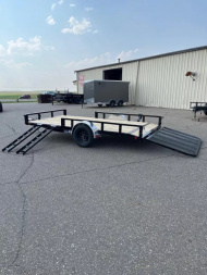 New 2026 PJ Trailers 83" x 14' 83" Single Axle Channel Utility (U8) Utility Trailer