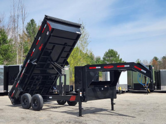 New 7 X 16 GOOSENECK DUMP TRAILER 16000# GVWR 2023 DURA-HAUL