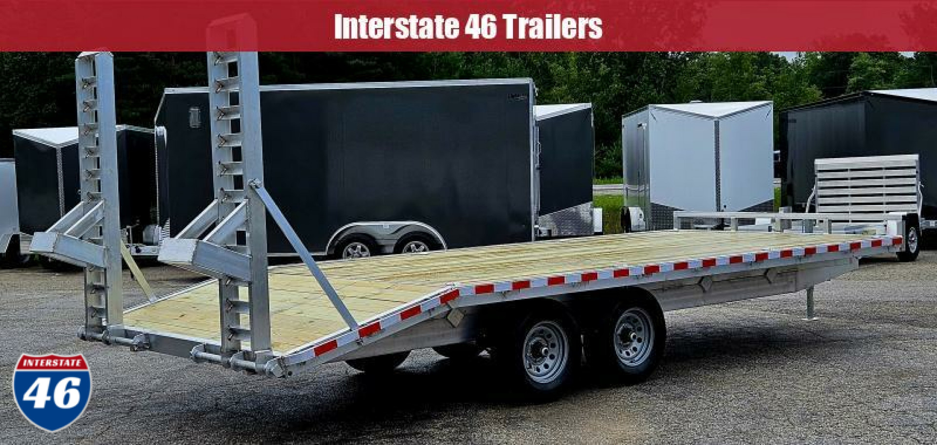 New 7 X 20 DECKOVER 5200# AXLES UTILITY ALUMINUM JAXON FAB WERKS 2024