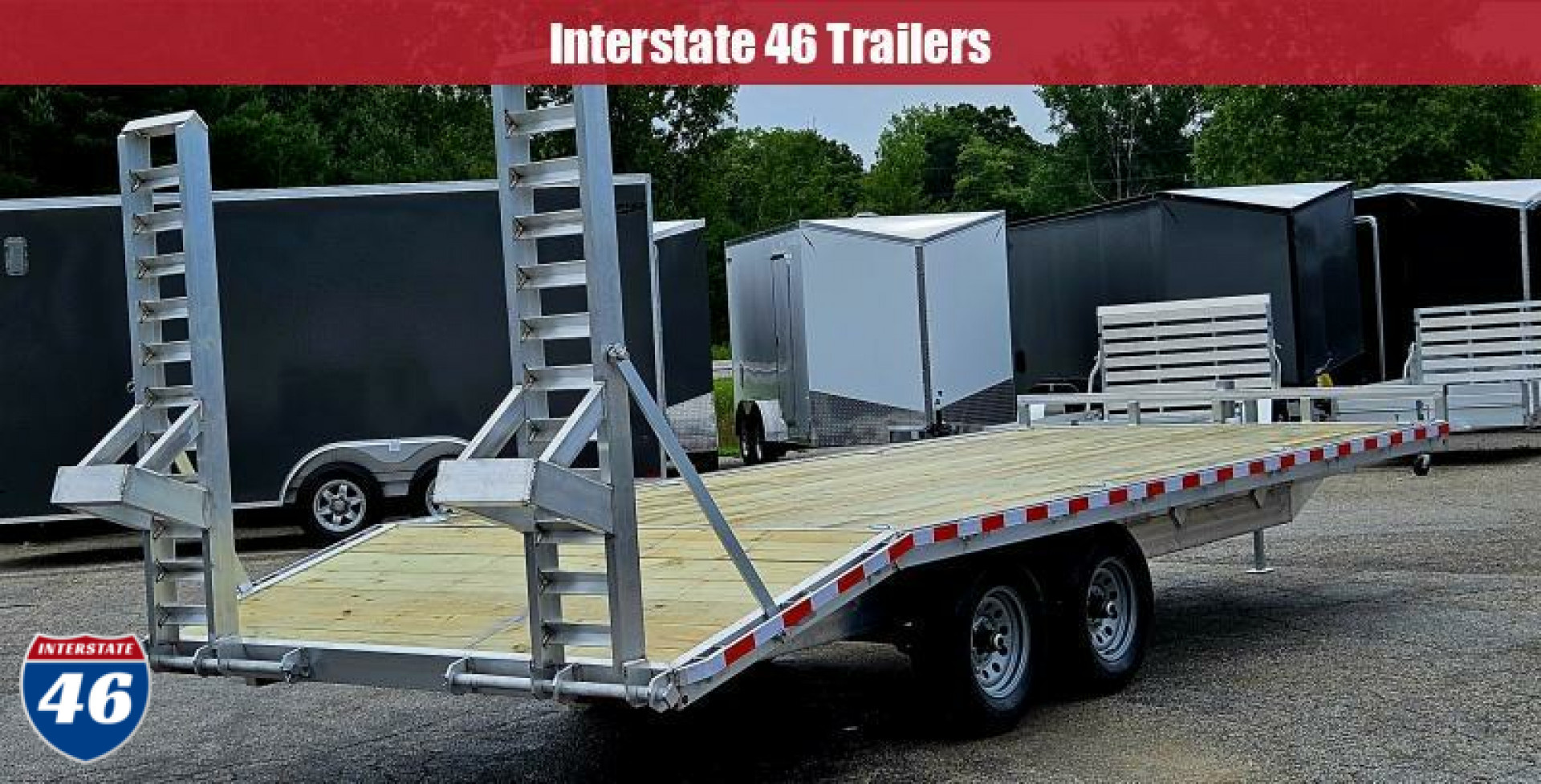 New 7 X 20 DECKOVER 5200# AXLES UTILITY ALUMINUM JAXON FAB WERKS 2024