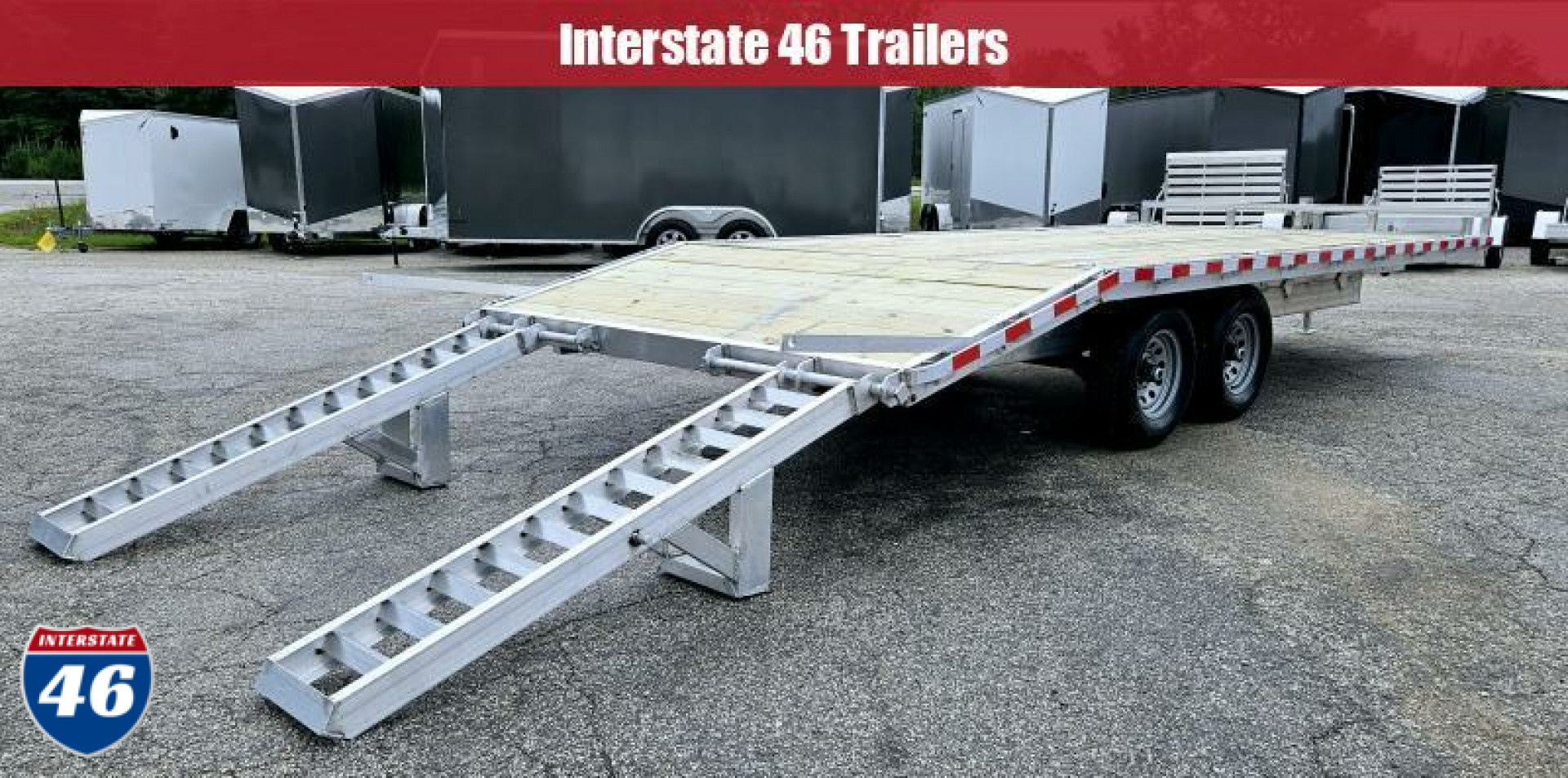 New 7 X 20 DECKOVER 5200# AXLES UTILITY ALUMINUM JAXON FAB WERKS 2024