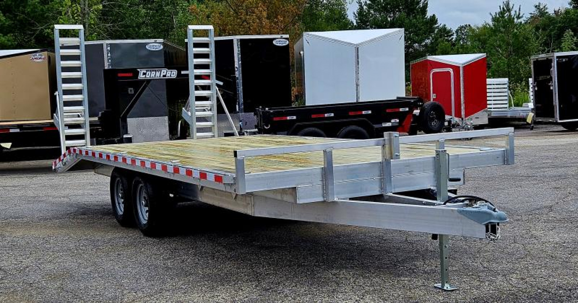 New 7 X 20 DECKOVER 5200# AXLES UTILITY ALUMINUM JAXON FAB WERKS 2024