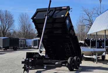 New 7 X 12 FORCE DUMP TELESCOPIC LIFT 6 K AXLES WIRELESS REMOTE E COAT EXTERIOR