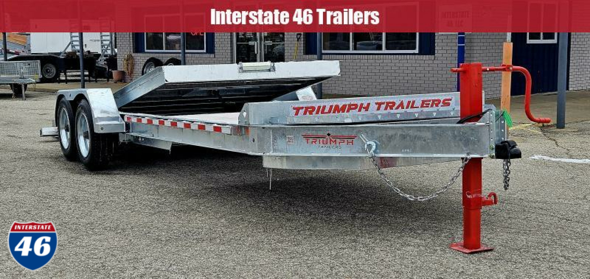 New 82 X 16+ 6 GALVANIZED GRAVITY TILT 8 K AXLES POWER JACK 2026 TRIUMPH