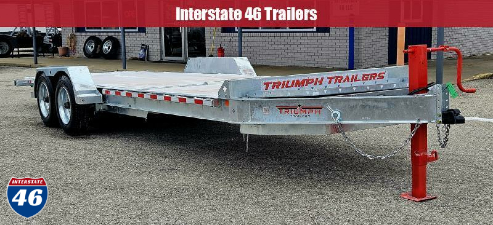 New 82 X 16+ 6 GALVANIZED GRAVITY TILT 8 K AXLES POWER JACK 2026 TRIUMPH