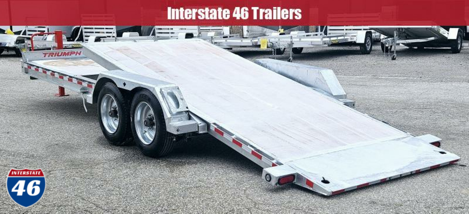 New 82 X 16+ 6 GALVANIZED GRAVITY TILT 8 K AXLES POWER JACK 2026 TRIUMPH