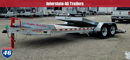New 82 X 16+ 6 GALVANIZED GRAVITY TILT 8 K AXLES POWER JACK 2026 TRIUMPH