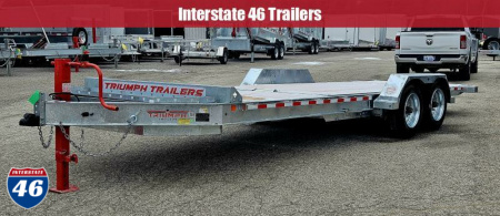 New 82 X 16+ 6 GALVANIZED GRAVITY TILT 8 K AXLES POWER JACK 2026 TRIUMPH