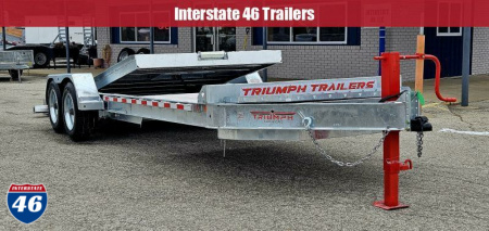 New 82 X 16+ 6 GALVANIZED GRAVITY TILT 8 K AXLES POWER JACK 2026 TRIUMPH