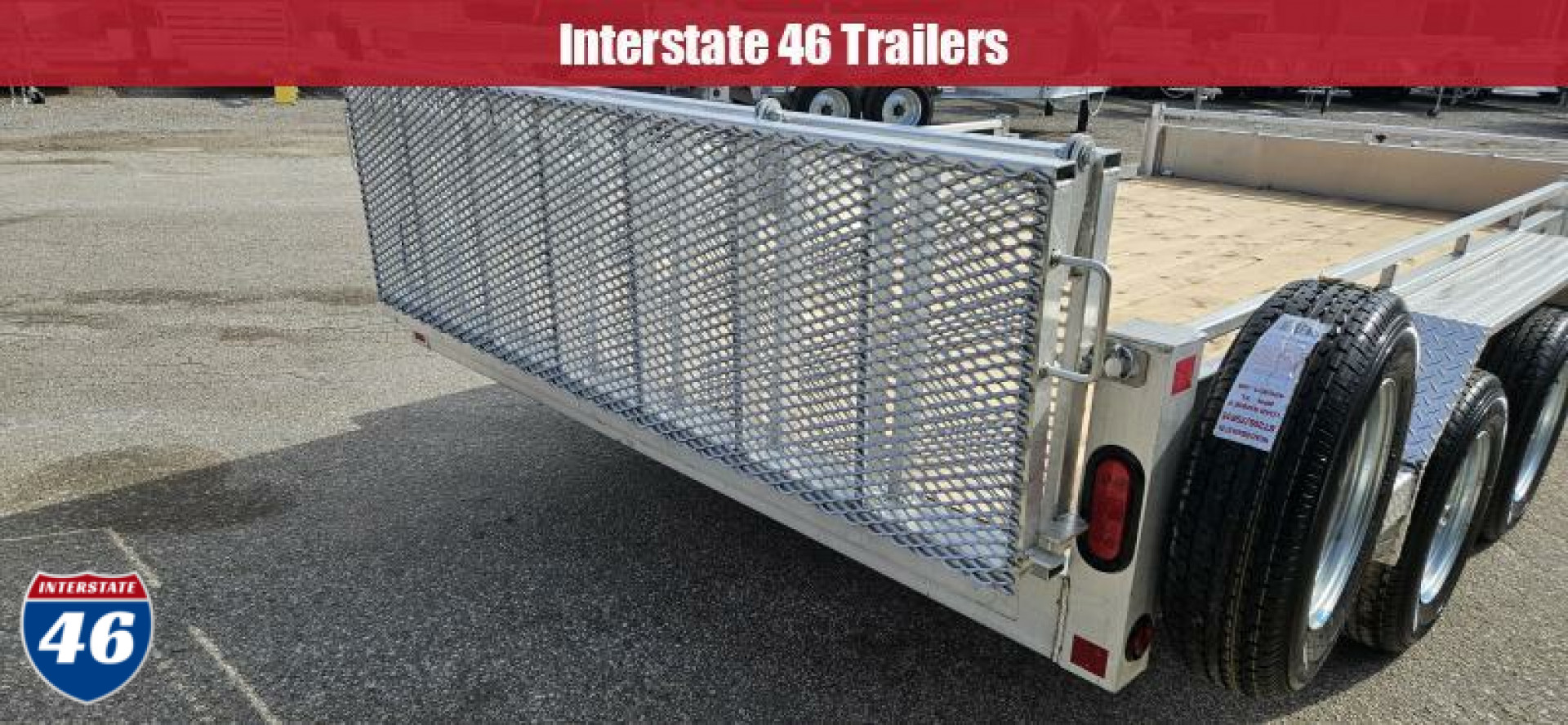 New 80 X 14 TRIUMPH ALUMINUM UTILITY TANDEM AXLE SIDE RAMPS 3500# AXLES