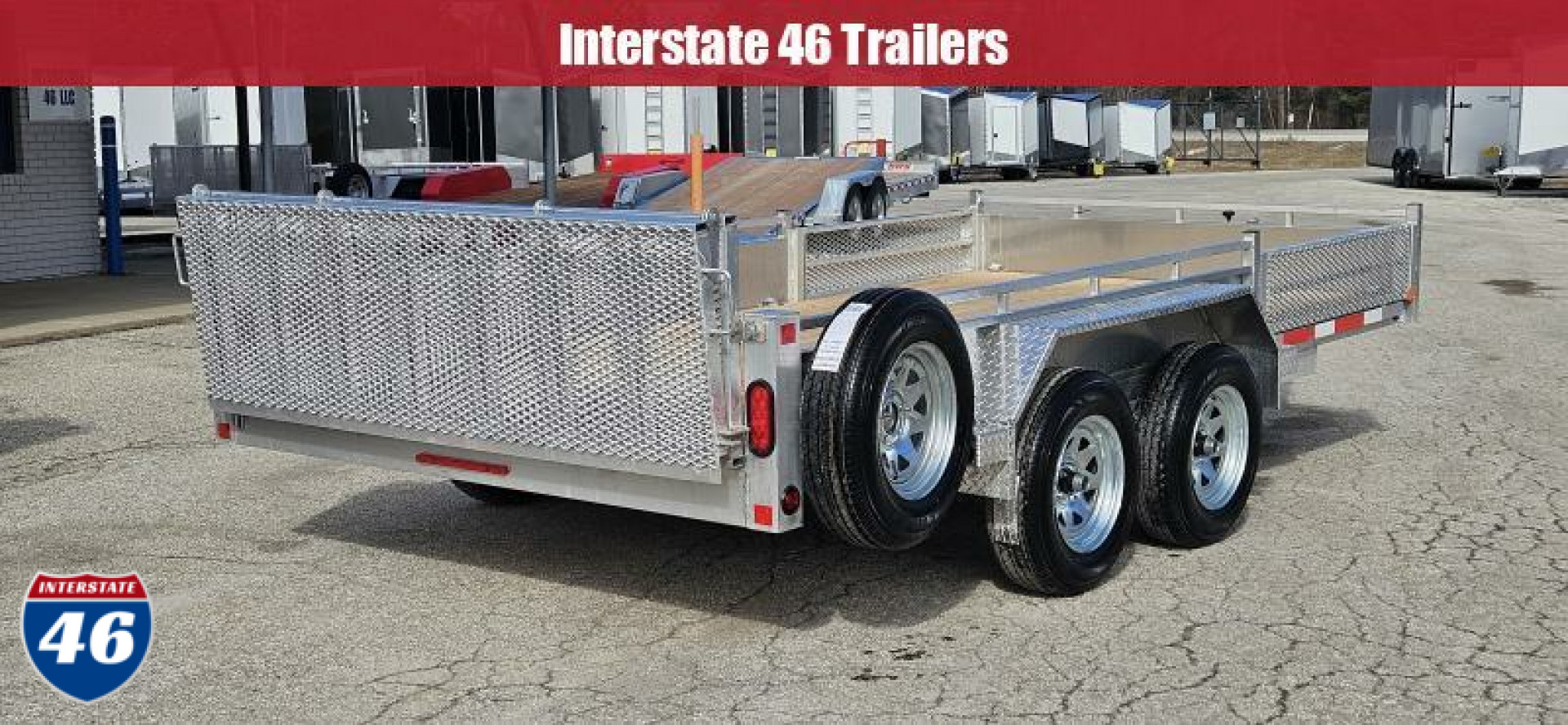 New 80 X 14 TRIUMPH ALUMINUM UTILITY TANDEM AXLE SIDE RAMPS 3500# AXLES