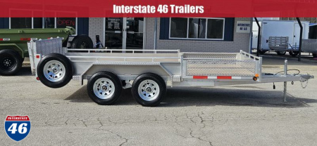New 80 X 14 TRIUMPH ALUMINUM UTILITY TANDEM AXLE SIDE RAMPS 3500# AXLES