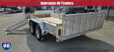 New 80 X 14 TRIUMPH ALUMINUM UTILITY TANDEM AXLE SIDE RAMPS 3500# AXLES