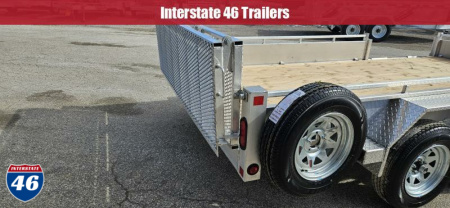 New 80 X 14 TRIUMPH ALUMINUM UTILITY TANDEM AXLE SIDE RAMPS 3500# AXLES