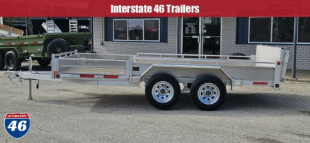 New 80 X 14 TRIUMPH ALUMINUM UTILITY TANDEM AXLE SIDE RAMPS 3500# AXLES