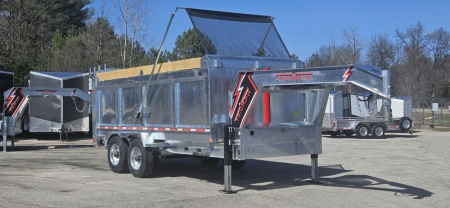 New 82  X 16' GALVANIZED GOOSENECK 10 K AXLES 58  SIDES TRUMPH 2025