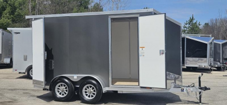 New 7 X 12 TANDEM AXLE CARGO 2025 ALUMINUM LIGHTNING POLYCOR EXTERIOR