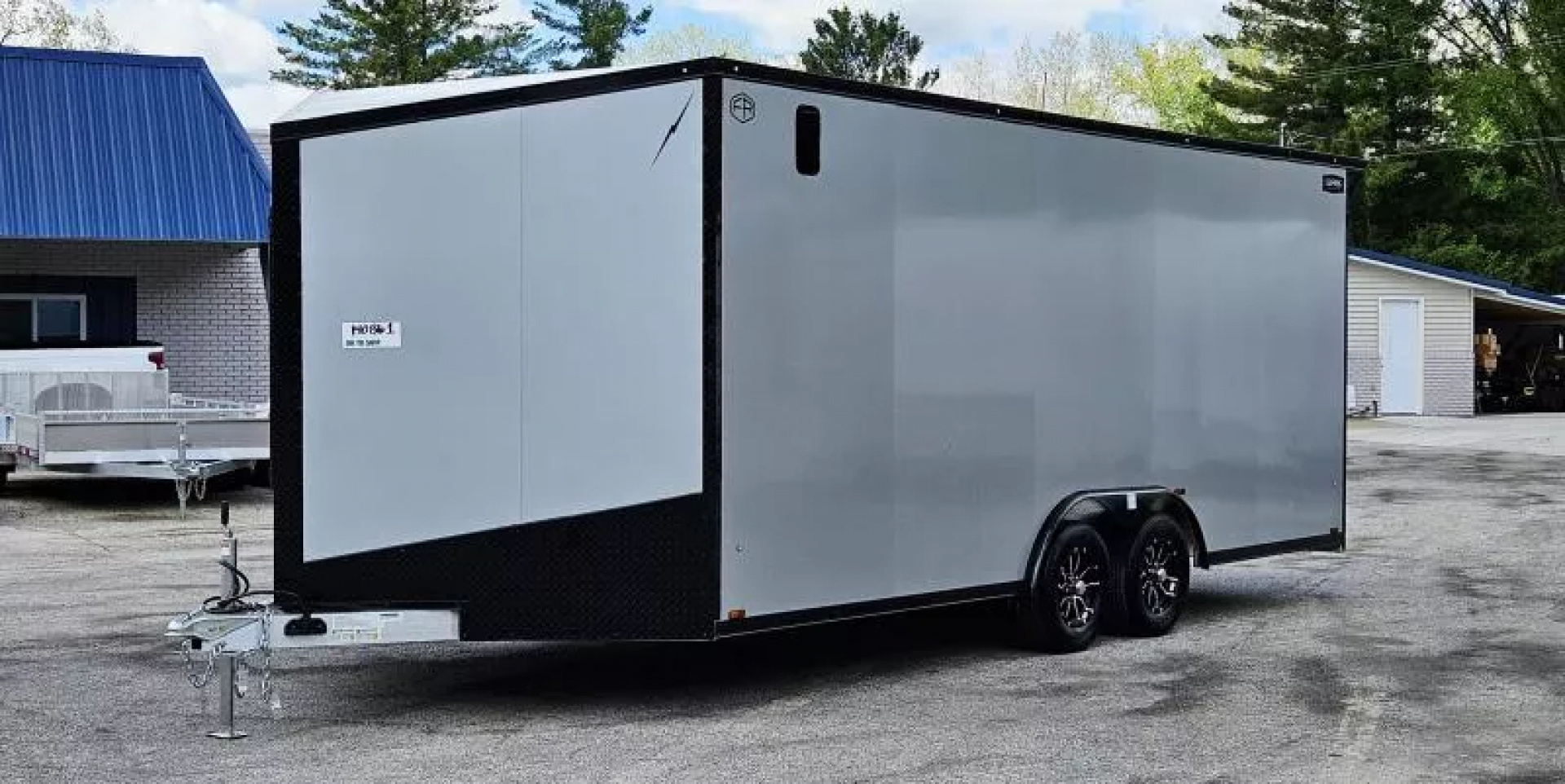 New 8 X 20 CAR HAULER ENCLOSED W/DROP DOWN FRONT DOOR 2026 LIGHTNING ALL ALUMINUM