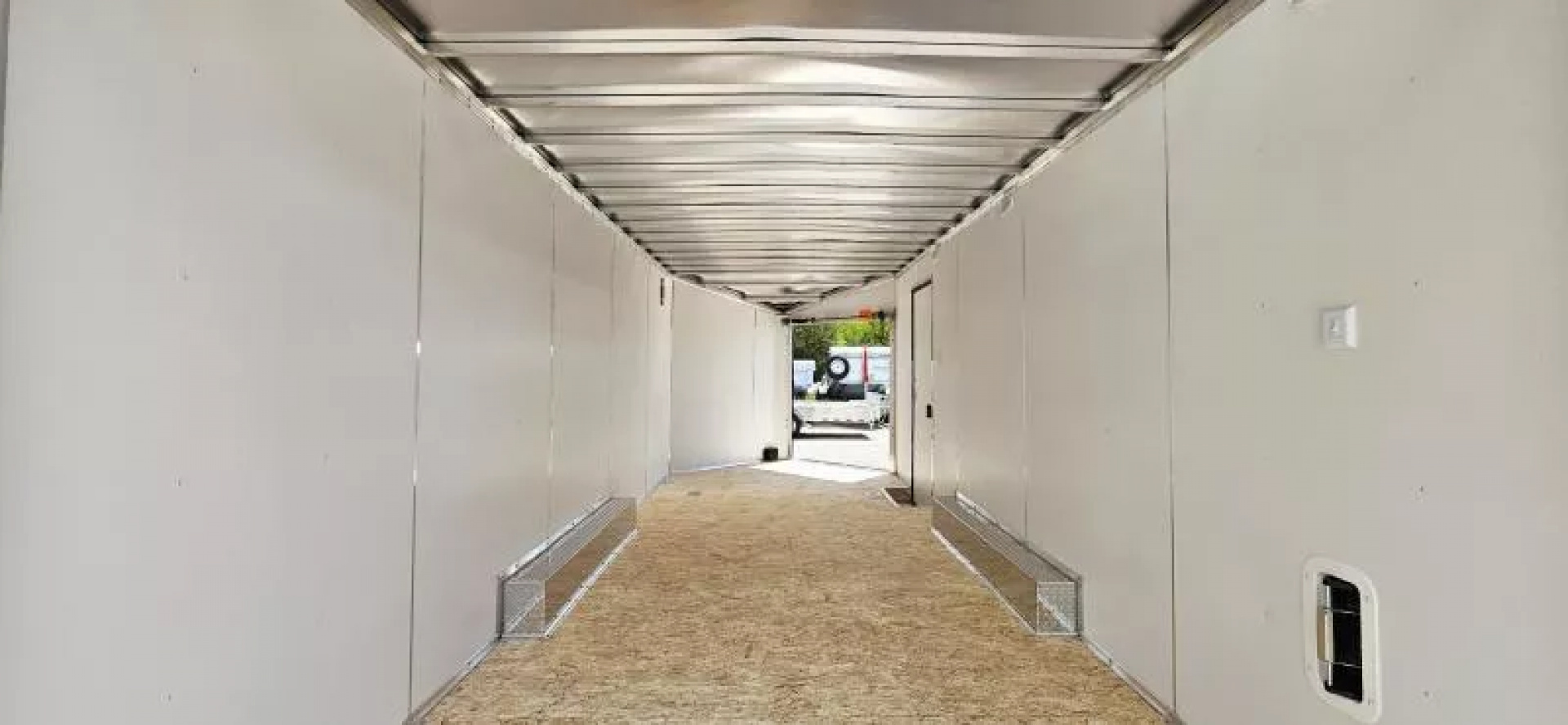 New 8 X 20 CAR HAULER ENCLOSED W/DROP DOWN FRONT DOOR 2026 LIGHTNING ALL ALUMINUM