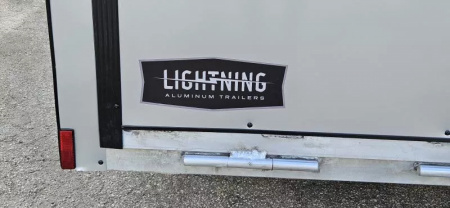 New 8 X 20 CAR HAULER ENCLOSED W/DROP DOWN FRONT DOOR 2026 LIGHTNING ALL ALUMINUM