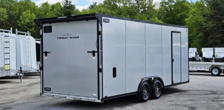 New 8 X 20 CAR HAULER ENCLOSED W/DROP DOWN FRONT DOOR 2026 LIGHTNING ALL ALUMINUM