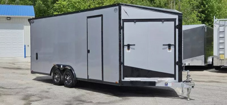 New 8 X 20 CAR HAULER ENCLOSED W/DROP DOWN FRONT DOOR 2026 LIGHTNING ALL ALUMINUM