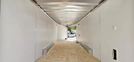 New 8 X 20 CAR HAULER ENCLOSED W/DROP DOWN FRONT DOOR 2026 LIGHTNING ALL ALUMINUM