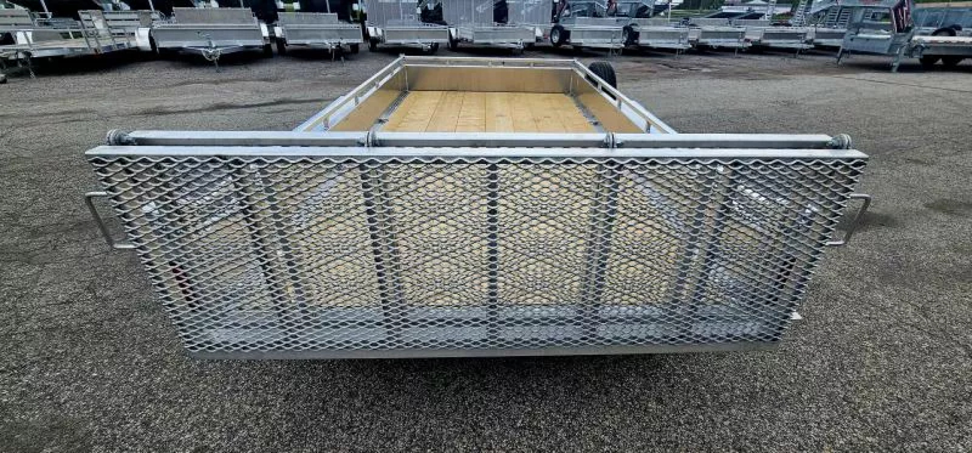 New 6 X 12 TANDEM 3500# AXLE UTILITY 2025 ALUMINUM TRIUMPH BI-FOLD GATE