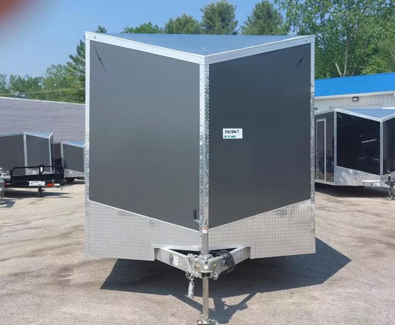 New 8'X20' CAR HAULER ENCLOSED 2026 ALL ALUMINUM POLYCOR EXTERIOR 5200# AXLES ALSO AVAILABLE IN WHITE & SILVERFROST