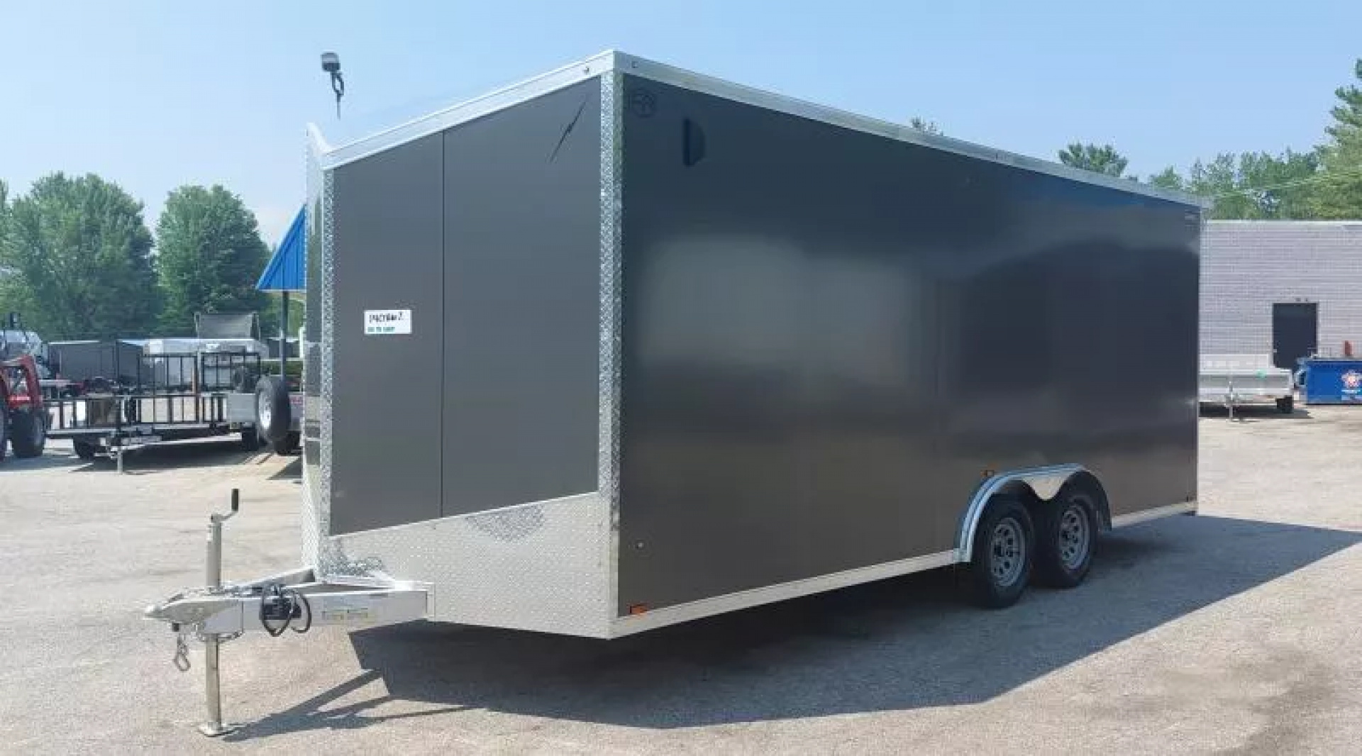 New 8'X20' CAR HAULER ENCLOSED 2026 ALL ALUMINUM POLYCOR EXTERIOR 5200# AXLES ALSO AVAILABLE IN WHITE & SILVERFROST
