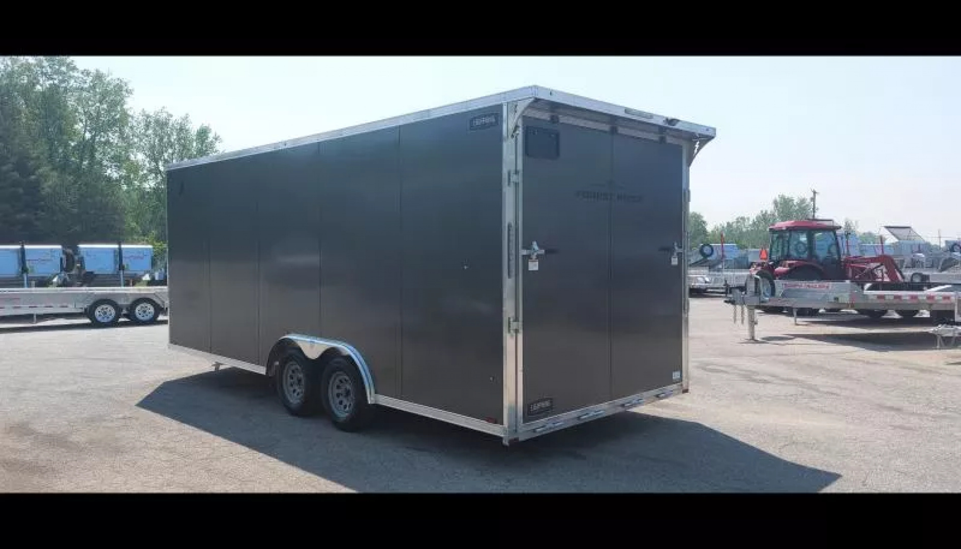 New 8'X20' CAR HAULER ENCLOSED 2026 ALL ALUMINUM POLYCOR EXTERIOR 5200# AXLES ALSO AVAILABLE IN WHITE & SILVERFROST