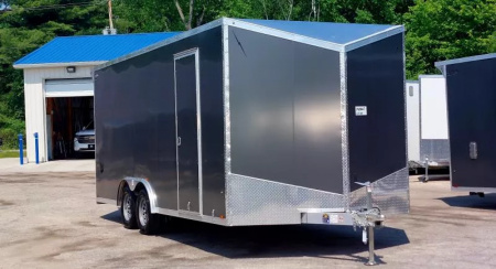 New 8'X20' CAR HAULER ENCLOSED 2026 ALL ALUMINUM POLYCOR EXTERIOR 5200# AXLES ALSO AVAILABLE IN WHITE & SILVERFROST