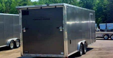New 8'X20' CAR HAULER ENCLOSED 2026 ALL ALUMINUM POLYCOR EXTERIOR 5200# AXLES ALSO AVAILABLE IN WHITE & SILVERFROST