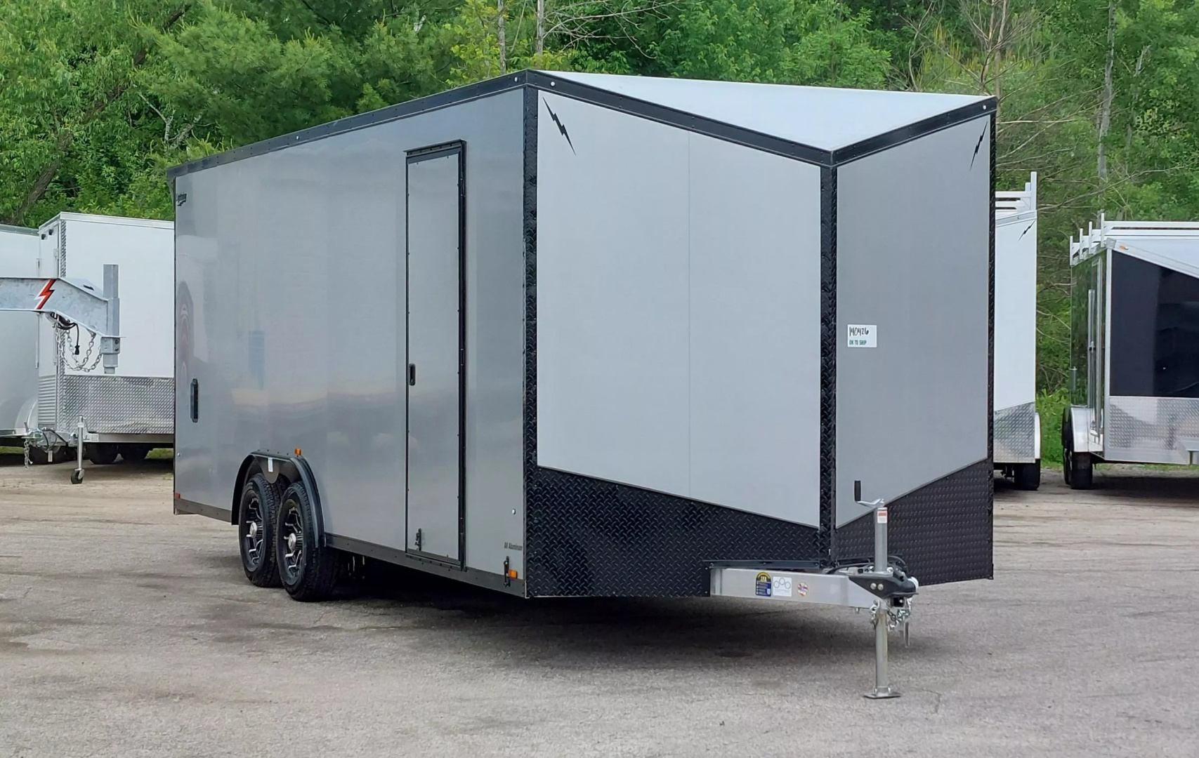 New 8 X 22 CAR HAULER ENCLOSED 5200# AXLES ALL ALUMINUM 2025 LIGHTNING