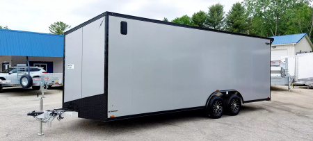 New 8 X 22 CAR HAULER ENCLOSED 5200# AXLES ALL ALUMINUM 2025 LIGHTNING