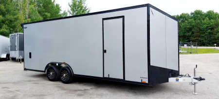 New 8 X 22 CAR HAULER ENCLOSED 5200# AXLES ALL ALUMINUM 2025 LIGHTNING