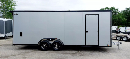 New 8 X 22 CAR HAULER ENCLOSED 5200# AXLES ALL ALUMINUM 2025 LIGHTNING