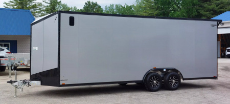 New 8 X 22 CAR HAULER ENCLOSED 5200# AXLES ALL ALUMINUM 2025 LIGHTNING